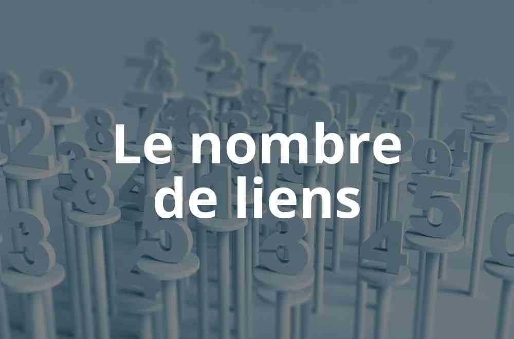Le nombre de liens