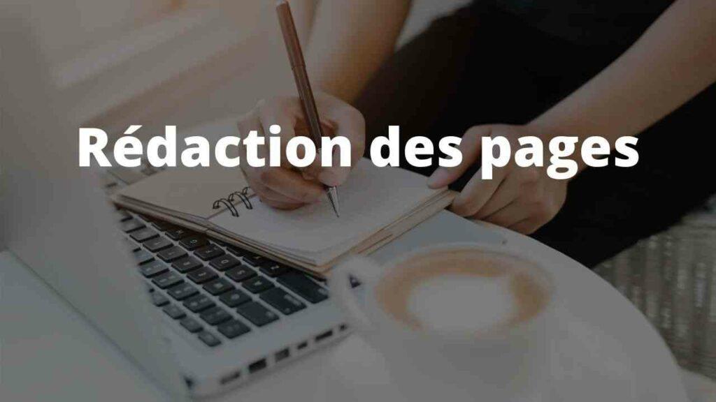 Redaction des pages