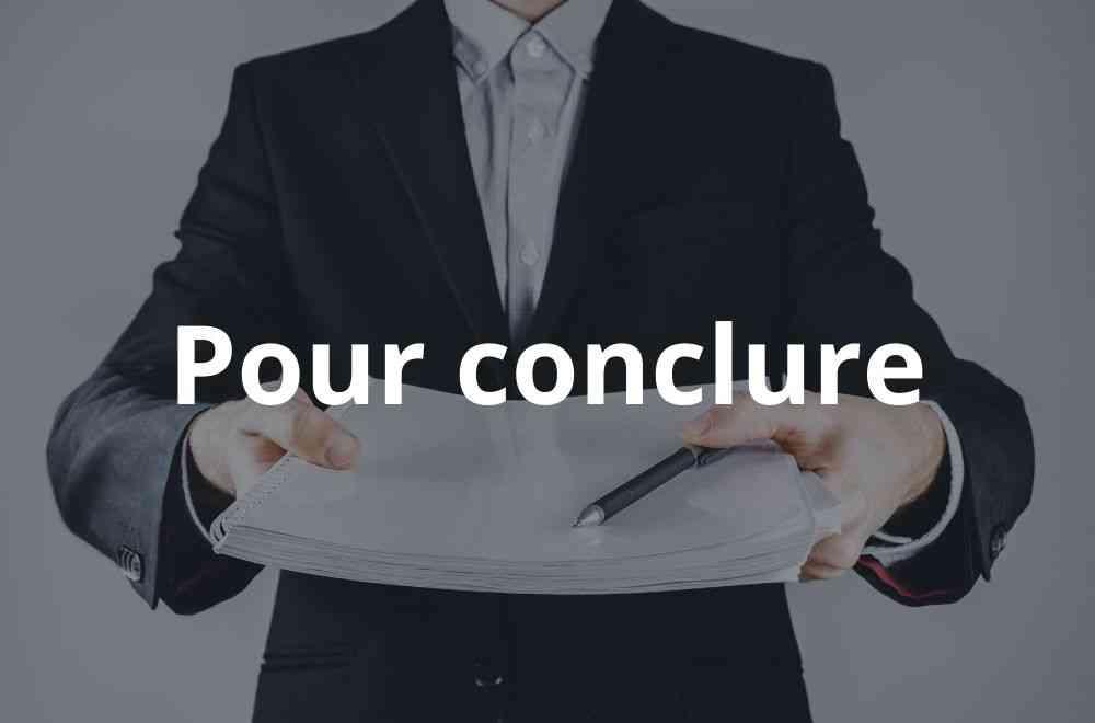 Pour conclure